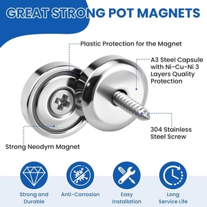 Loquet magnétique anti-corrosion facile à installer avec trou <span class=keywords><strong>de</strong></span> fixation par vis - Product Image 2