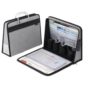 Nianduoduo Stamp Bag Business License Storage Portable Multi Functional <b>Briefcase</b> Travel Organizing Case - Product Image 1