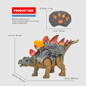 Jouet dinosaure RC Stegosaurus qui marche avec son et lumière, télécommande, modèle de dinosaure, jouet radiocommandé, jouets animaux - Product Image 6