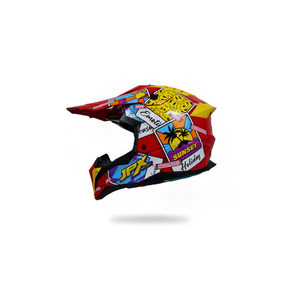 Casco de Motocross JPX Fox 3 con Correa Magnética y Motivo Fluorescente para un Rendimiento Óptimo y una Expresión Audaz del Piloto. - Product Image 1