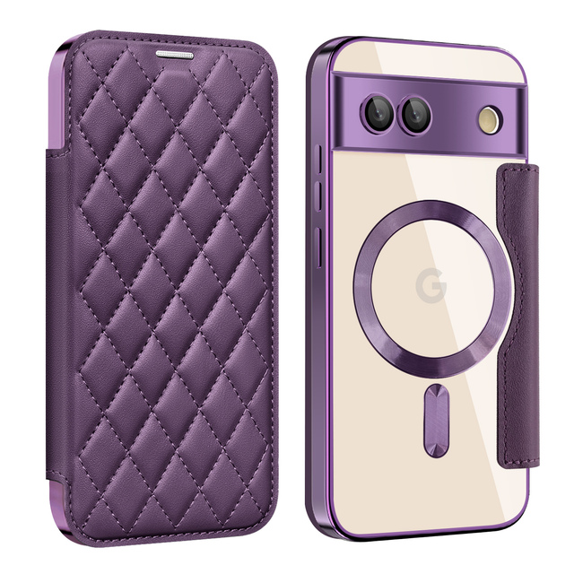 Business Magnetic Flip Leather Wallet Case with Card Slots Stand Function for Google Pixel 10/9/8a-Shockproof Protective Design