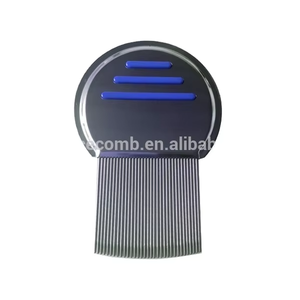 Peine <span class=keywords><strong>de</strong></span> Acero Inoxidable Anmeishu para Mascotas, Eliminador <span class=keywords><strong>de</strong></span> Pelo Muerto, Caspa, Pulgas y Piojos - Product Image 3