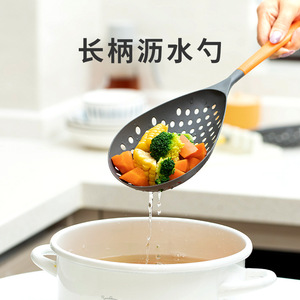 Filter Spoon With Long Handle Non Slip For Dumplings Wontons Glutinous Rice Balls - Product Image 3