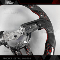Volante de Fibra de Carbono Forjado Rojo Personalizado para Mazda 3 6 2019-2024 CX3 CX4 CX5 CX30 MX30 CX50, Accesorios Interiores para Automóvil