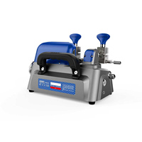 Machine à découper les clés manuelle compacte CGDI W1 avec pince rotative à 4 côtés, LED intégrée, meule de ponçage BLEU ROUGE VIOLET