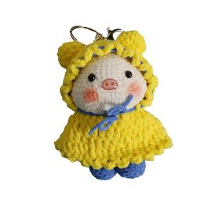 CHANGXU CRAFT Super Mignon Pendentif en Polaire Tricoté au Crochet Nouvelle Collection de Poupées Cartoon Tricotées à la Main en Peluche Porte-clés - Product Image 5