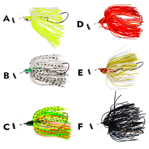 Señuelo Artificial Tipo Falda con Anzuelos para Pesca de Lubina en Agua Dulce, 5 Piezas, Multicolor, Señuelos de Plástico para Fondo - Product Image 3