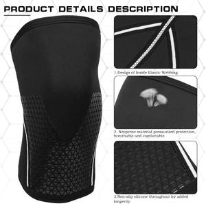 Genouillères respirantes de musculation 7 mm, protections 3D pour coudes et genoux, genouillères de soutien en néoprène <span class=keywords><strong>SCR</strong></span> - Product Image 3