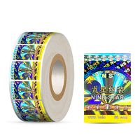 Autocollant hologramme argent personnalisé leurre clair signes du produit emballage or feuilles personnalisées argent vide impression preuve marque bricolage
