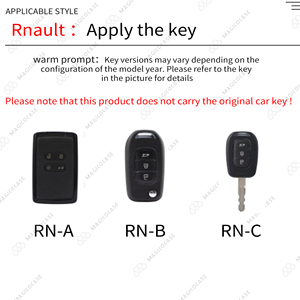 Custodia per Chiavi in TPU con Simbolo per Renault Kwid Traffic, per <span class=keywords><strong>Dacia</strong></span> Sandero Logan <span class=keywords><strong>Duster</strong></span>, Portachiavi <span class=keywords><strong>Auto</strong></span> a 2 Pulsanti - Product Image 3
