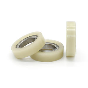 Rodillos de Plástico Planos de Nailon de Ingeniería Resistentes al Desgaste con Recubrimiento de Rodamientos de 12*23*6 mm al por Mayor - Product Image 1