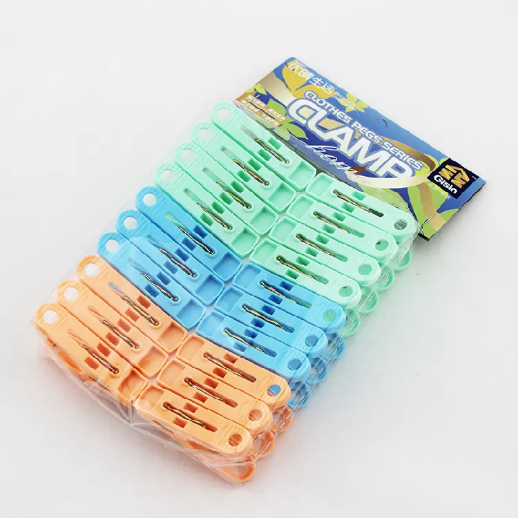 20pcs set Colorful Clothespin Cheap Plastic Peg Clothes Clips