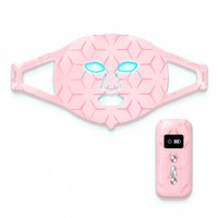 Masque facial LED flexible EYCO en silicone, masque facial LED professionnel en silicone, masque facial LED coloré, luminothérapie