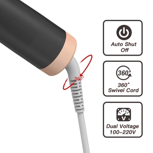 Fer à boucler électrique rotatif en céramique PTC avec LED, chauffe rapide, boucleur automatique 360° - Product Image 6