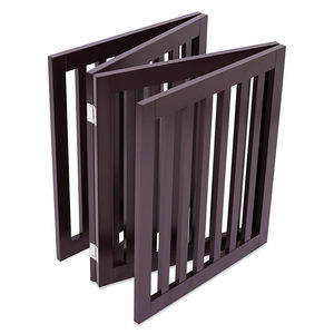 Ev ve kapı için ahşap geri çekilebilir bağlantısız katlanabilir Pet köpek kapısı - Product Image 4