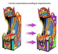 Machine de jeu de rédemption de tickets en acier inoxydable, machine d'arcade de loterie à monnayeur, garantie 1 an pour la rédemption de prix en FEC commercial