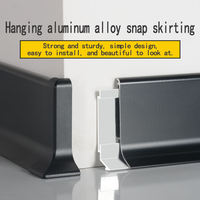 Plinthes en aluminium de qualité supérieure pour hôtels de luxe, finition personnalisable, insonorisantes, résistantes aux chocs