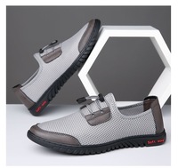 Chaussures de sport respirantes pour hommes à lacets avec empeigne en maille et semelle extérieure en caoutchouc pas chères