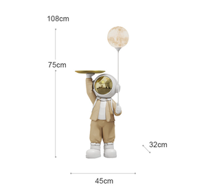 Statuetta di Astronauta in Resina di Alta Qualità, Grande Decorazione da Pavimento per Soggiorno, Ornamento Dipinto a Mano per Mobile TV e Divano - Product Image 6