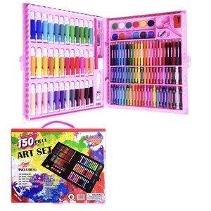Juego de Dibujo Artístico de 150 Piezas <span class=keywords><strong>para</strong></span> Niños, Adolescentes y Adultos, Suministros de Pintura, Lápices, Juego de Lápices de Acuarela de Primera Calidad en Oferta - Product Image 1