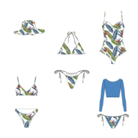 Maillot de bain DS American dos nu en tissu recyclé personnalisable fabricant maillot de bain une pièce bikini pour fille vente complète