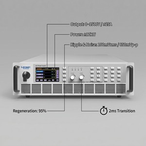 Alimentation bidirectionnelle programmable haute précision 3U pour montage en rack PBS 21500-25L-1500V / 25A 12kW pour la R&D industrielle - Product Image 6