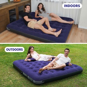 Matelas Gonflable d'Extérieur Prix Usine, Lit d'Air Portable Simple Floqué pour Camping et Voyage avec Pompe Intégrée - Product Image 6
