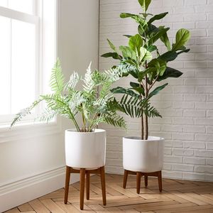Support de présentation de plantes en <span class=keywords><strong>bois</strong></span> pour intérieur, écologique, au design minimaliste, pour la décoration de table et le support de pot de fleurs - Product Image 2