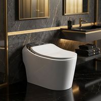 WC intelligent en céramique japonais avec siège chauffant et télécommande, bidet automatique à poser au sol avec chauffage du siège