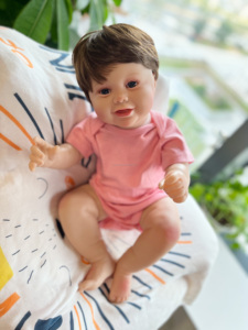 Piezas de muñeca <span class=keywords><strong>Reborn</strong></span> enorme y gorda pintada de 24 pulgadas, Pintura Realista Kodi, muñeca de bebé recién nacido hecha a mano, bebé <span class=keywords><strong>Reborn</strong></span> - Product Image 6