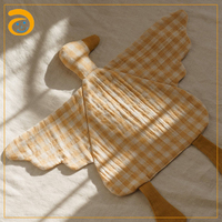Doudou ultra doux en peluche avec poupée intégrée, jouet de berceau pour nouveau-né, cadeau de naissance, étiquette personnalisée