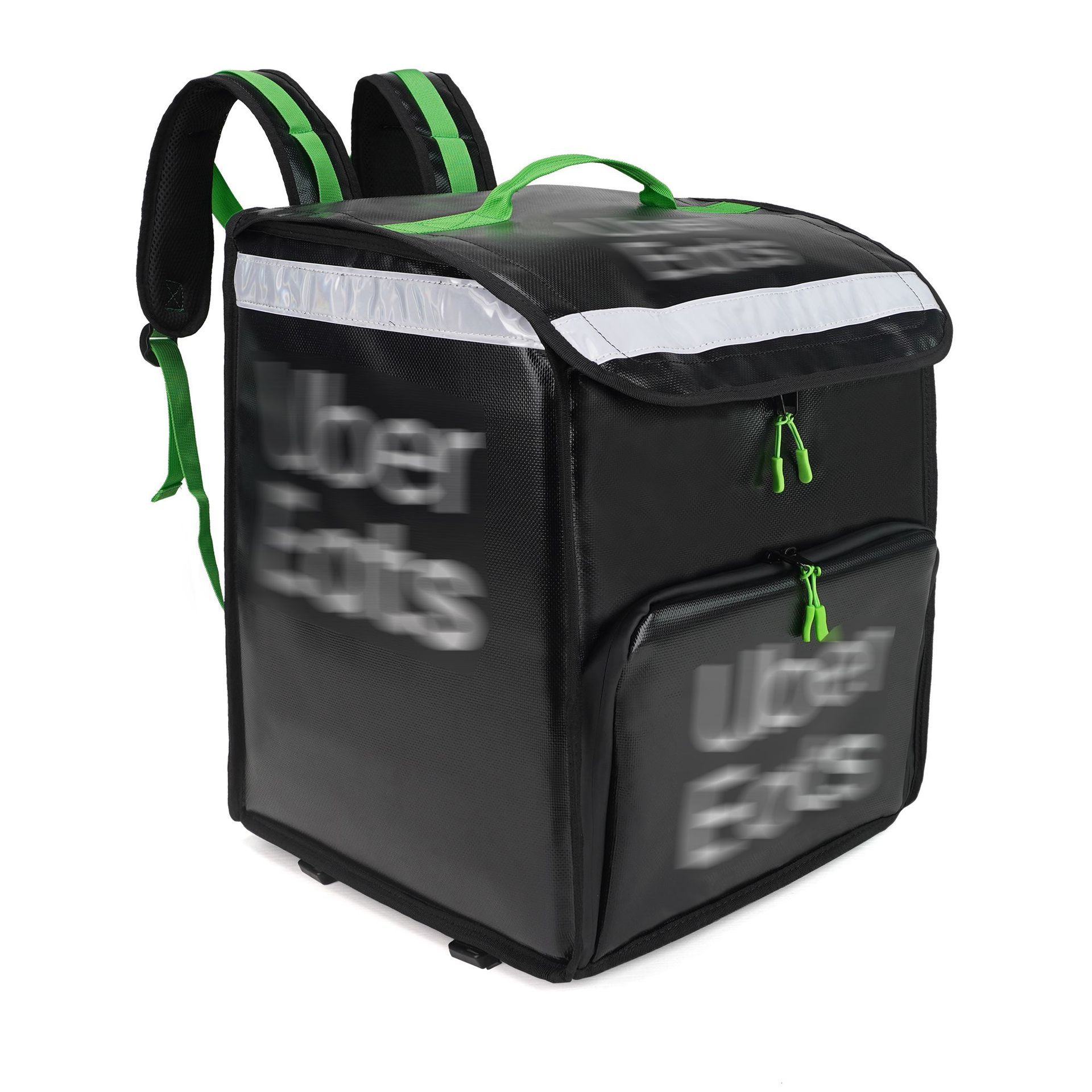 Isolierte Liefertasche 38,5L | Erweiterbarer Rucksack Für Pizza & Speisen – Für Uber Eats, DoorDash, Reflektierend