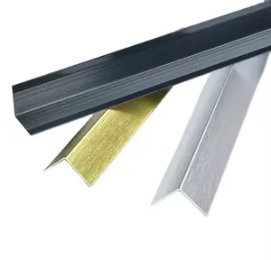 Strisce di transizione del pavimento per fasce di bordo profilo di alluminio profilo di rivestimento tipo L profili di bordo in alluminio fabbrica personalizzi in lega di alluminio