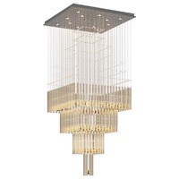 Lustre en cristal personnalisé de grande taille en or pour la décoration de restaurants, d'hôtels et de mariages, lampe suspendue pour plafond, globe