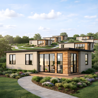 Maison de style campagnard contemporain et charmant, rétrécissement familial confortable avec structure en acier léger durable et plans d'étage personnalisables