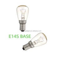 Haute température ST26 clair 15W 220-240V E14S Base Mimi lampe au sel lampe à incandescence four réfrigérateur ampoule