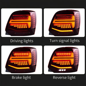 VW Polo 2011-2017 Alta Qualidade LED Cauda Lâmpada Sinal Dinâmico Freio/Reverso Plug + Play Instalação 55W Lente Vermelha Novo Auto Acessório - Product Image 3