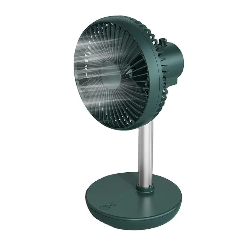 Ventilador portátil oscilante recarregável, 6 polegadas, ventilador de mesa, retrátil, usb, para casa, escritório e exterior