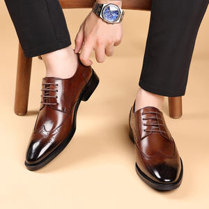 Nouvelles chaussures en cuir pour hommes, pantalons habillés pour femmes, chaussures de ville formelles pour hommes, chaussures décontractées en cuir luxueuses - Product Image 3