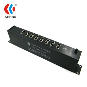 Protector Contra Sobretensiones de Red Kerbs de 16 Puertos RJ45 5kA para Centro de Datos, Montaje en Rack - Product Image 1