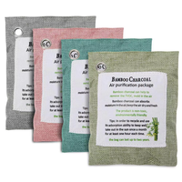 Charbon de bois Absorbeur d'odeurs Chaussures Déodorant Activé Sacs de charbon de bambou Largement utilisé dans la chambre Cuisine Armoire Coffre-fort Etc.