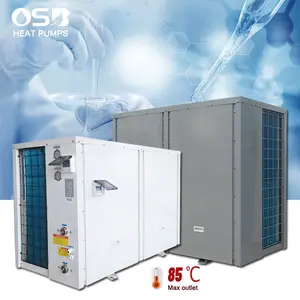 85 ° C Hoge Temperatuur Thermopompe Lucht-water Warmtepomp, Twin Compressor R134a Industriële Verwarming