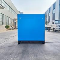 Compresseur d'air industriel à vis monophasé 22 kW, entraînement direct par fréquence, moteur à aimant permanent, PLC, refroidissement par air