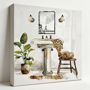 Peinture sur toile sans cadre moderne, décoration murale, impression abstraite artistique, nature morte et peintures personnalisées faites à la main, décoration intérieure - Product Image 3