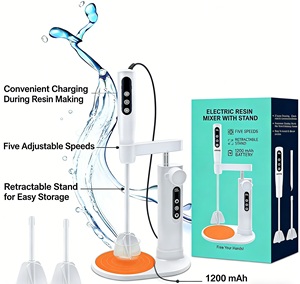 Mezclador de Resina Eléctrico Mejorado, Agitador de Epoxi Recargable, Estación de Mezcla Manos Libres para Resina, Silicona y Proyectos de Manualidades - Product Image 1