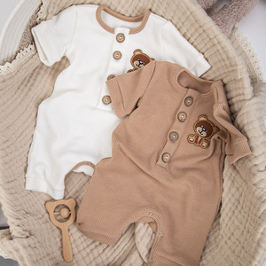 <span class=keywords><strong>Tutina</strong></span> ricamata <span class=keywords><strong>orsacchiotto</strong></span> <span class=keywords><strong>neonato</strong></span> per <span class=keywords><strong>tutina</strong></span> a manica lunga per bebè body body per bambini a maglia tinta unita per 0-24 mesi - Product Image 5