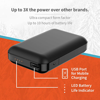 Batterie rechargeable OEM ODM 7,4V 12V pour couverture chauffante 10000mAh 16000mAh 20000mAh pour sweat à capuche, pantalon, gilet chauffants USB 5V et équipement de plein air