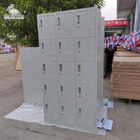 Meubles de bureau, armoires de chambre à coucher, casiers métalliques sécurisés, casier à 15 portes en fer pour le personnel