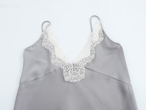 Ropa de Mujer MYST&ZA, Invierno 2025, Nueva Camisola de <span class=keywords><strong>Seda</strong></span> y Satén con Ribete de Encaje, Modelo Xiaogan, Versátil y a la Moda, 1067261 - Product Image 3