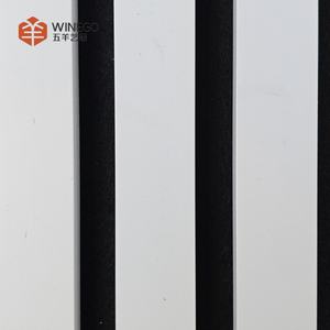 와인고 흡음 아쿠스틱 벽 패널 배경 목재 슬랫 벽 패널 나사 설치 목재 아쿠스틱 슬랫 벽 패널 - Product Image 5